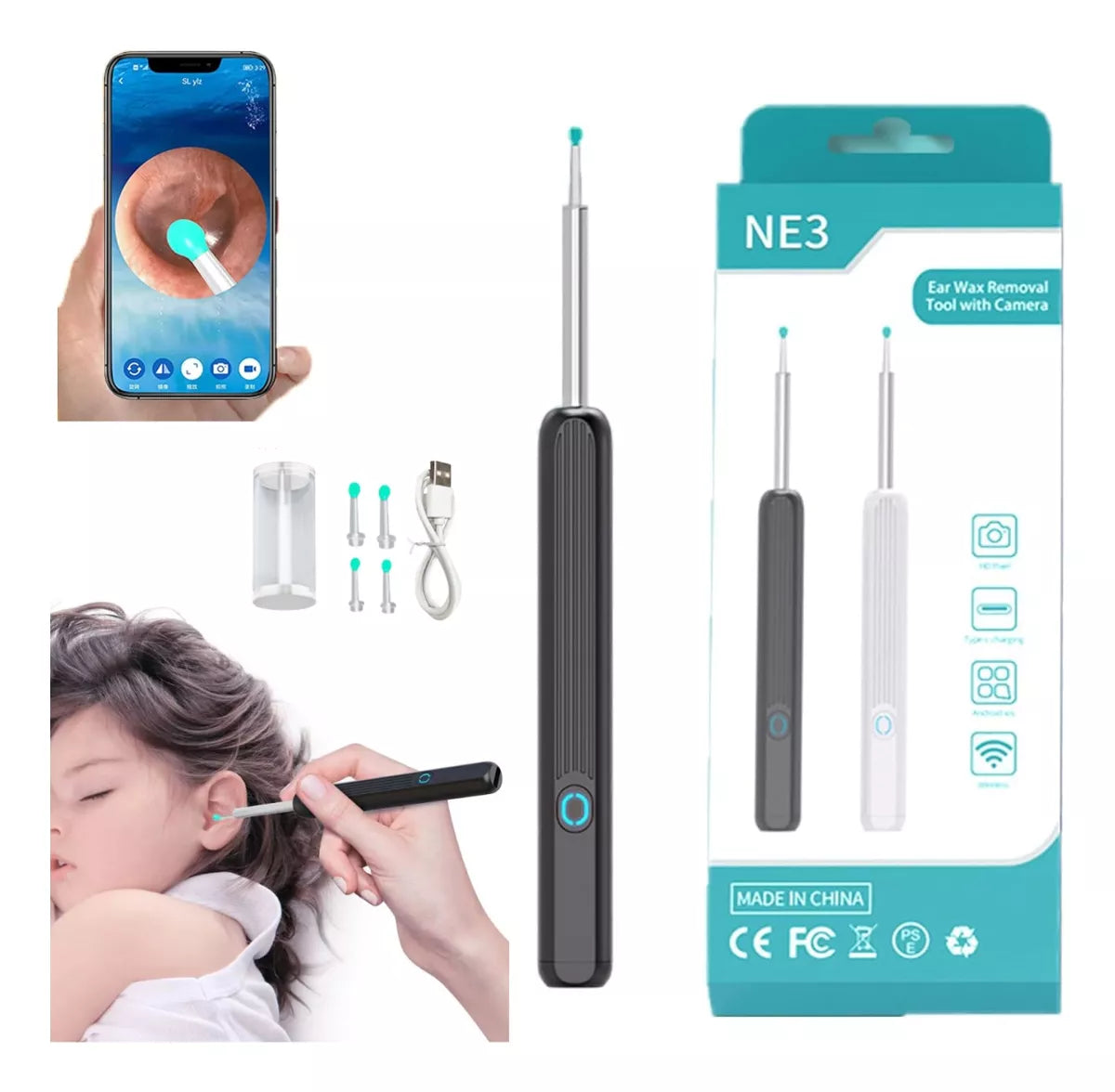 Limpiador De Oídos Con Cámara